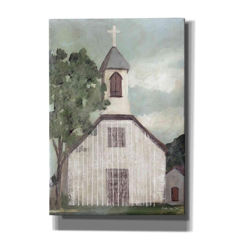 «Church 2» par Stellar Design Studio, art mural sur toile, H 26 po x l 18 po x P 0,75 po
