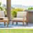 Kauffman Grande Teak Outdoor Club Chair-397877194-397877172