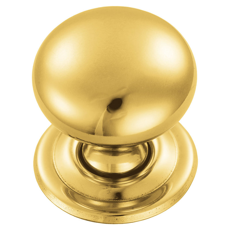 Hollow Victorian Knob, Brass, 3.2cm