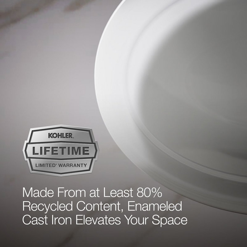 Serif Metal Oval Undermount Bathroom Sink, White