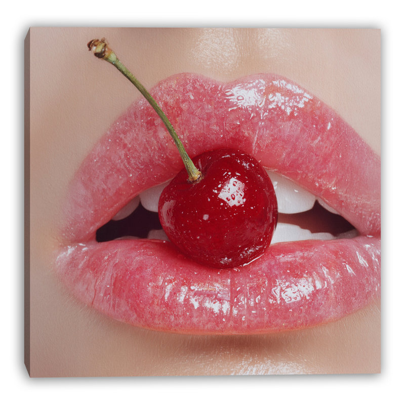 Art mural sur toile tendue Cherry Temptation, L 30 po x H 30 po x P 1,5 po