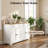 Sideboard With Storage Drawers And Adjustable Shelves-177892898