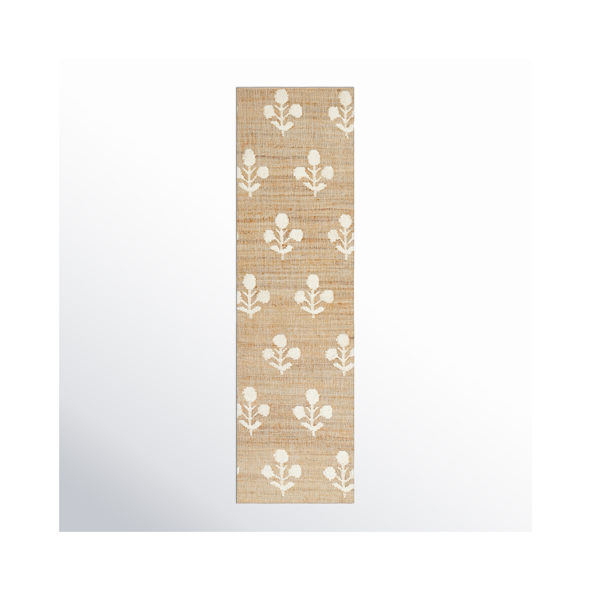Erin Gates by Momeni Orchard Bloom Natural Hand Woven Wool and Jute Area Rug, Runner 2'3" x 8'
