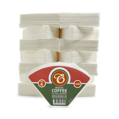 1500 Size 4 Brown Unbleached Coffee Filter Paper Cones