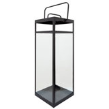 Modern Metal Black Rectangular Lantern