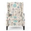 Fauteuil inclinable à dossier poussoir, tissu moderne à oreilles 1 pièce