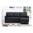 Upholstered Pull out Sectional Sofa with Chaise