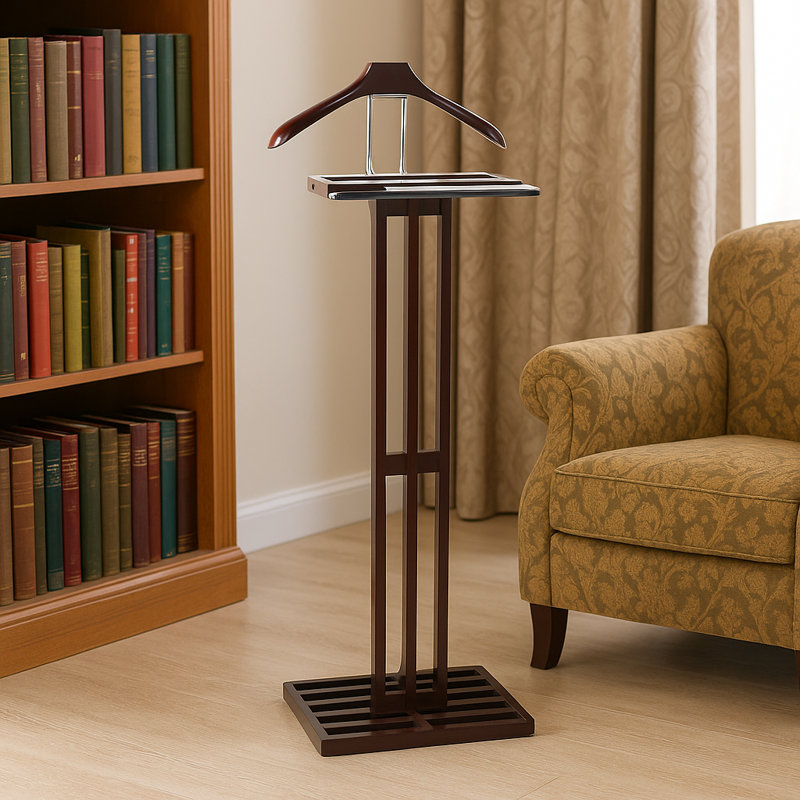 Solid Wood Freestanding Valet Stand