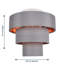 Desmon Fabric Semi Flush Mount-1611826612