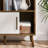 Transmit 59" Bookcase With Sliding Doors In Walnut-108574830