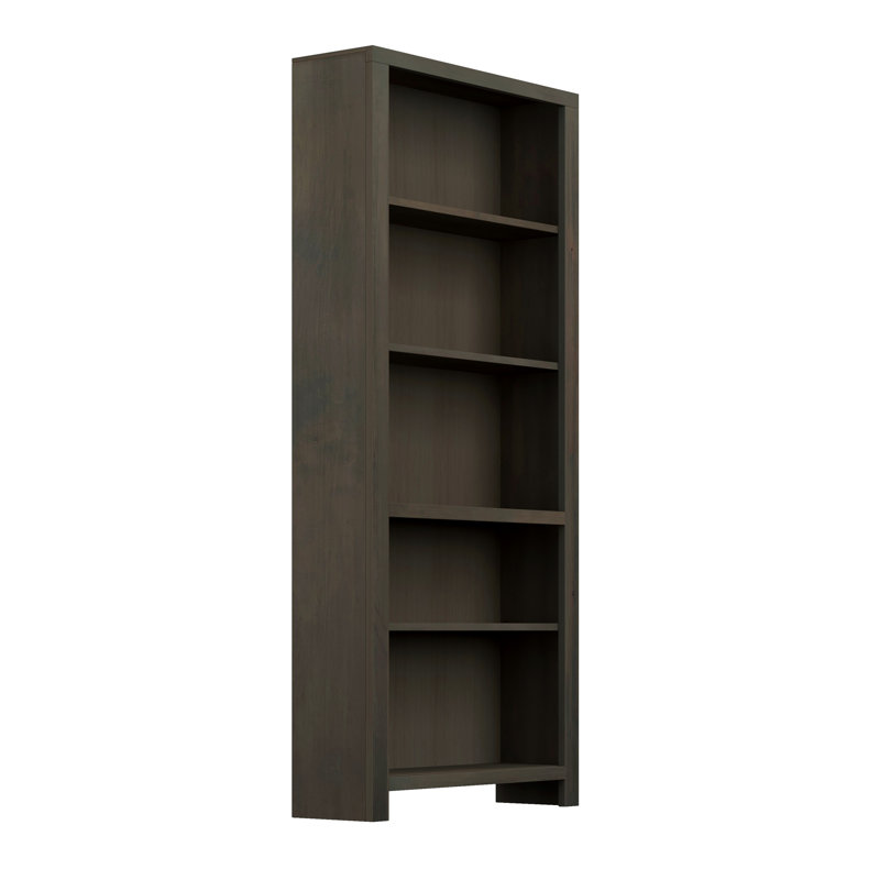 Bibliothèque à 5 tablettes Brixham, (5 tablettes) H 72,13 po x l 32,25 po x P 10,13 po, Brun