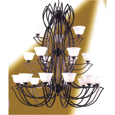 Lustre à niveaux 21 lumières ombré Alpha