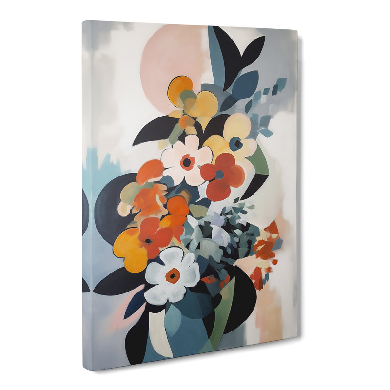 Stonebridge Flowers Bauhaus Vol.3 - Wrapped Canvas, 50cm H x 35cm W x 3cm D