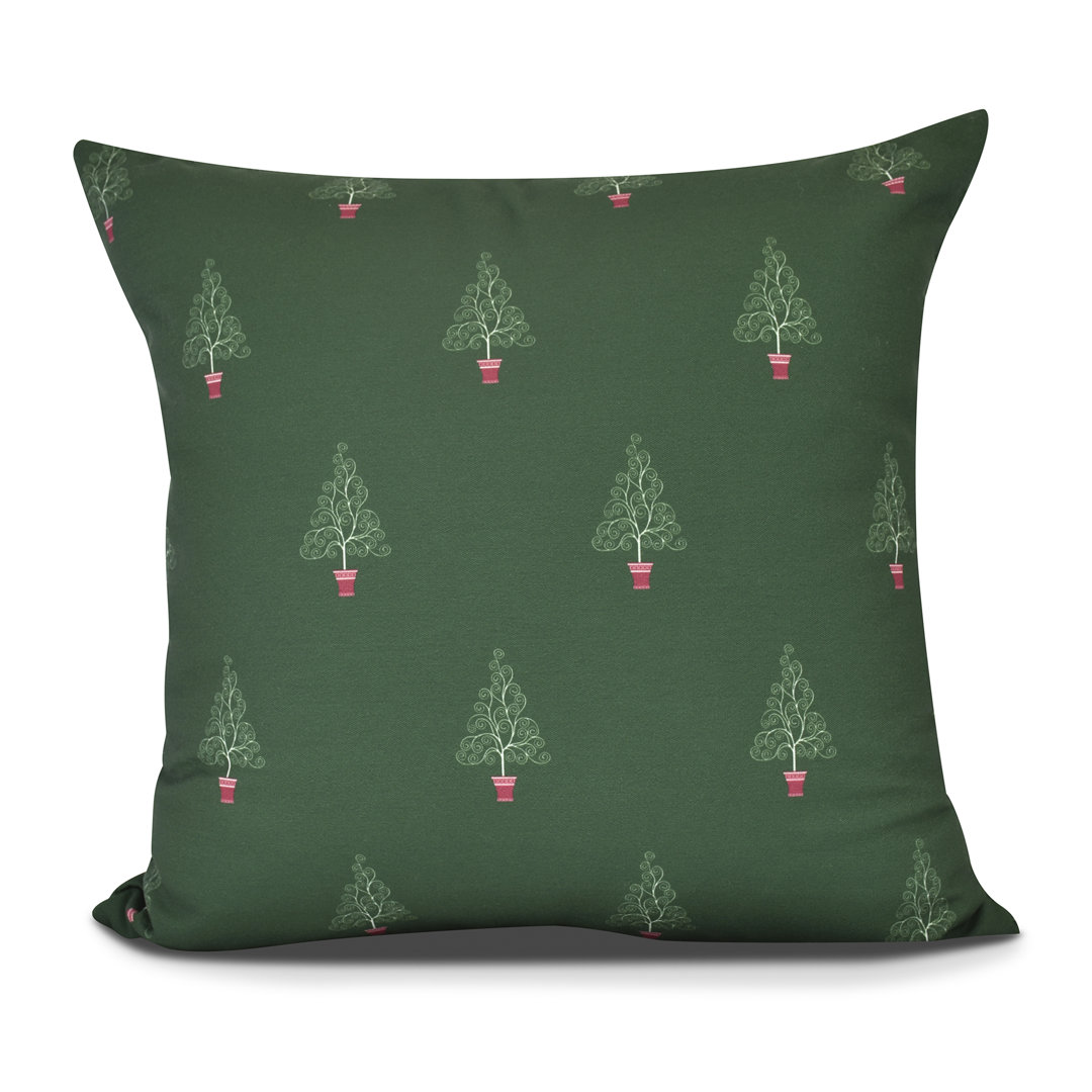 Filigree Forest Outdoor Square Pillow Cover and Insert e by design