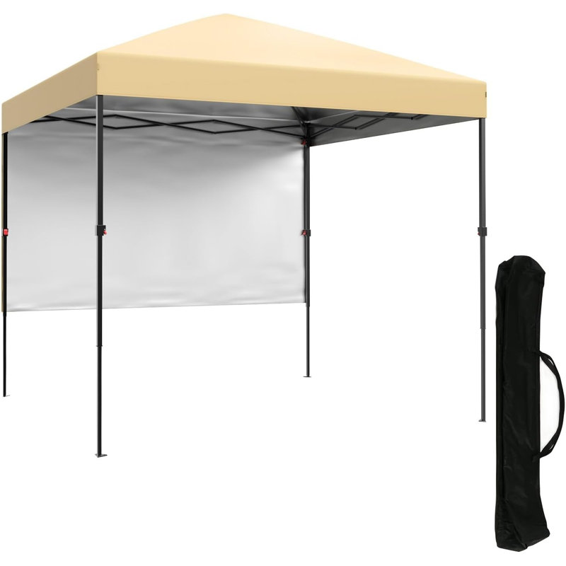 Easy Assembly Pop-Up Gazebo Tent 2.2 x 2.2m – Waterproof & UV-Resistant Outdoor Shelter – Heat Insulation, Side Panel, Collapsible, Portable, Storage Bag