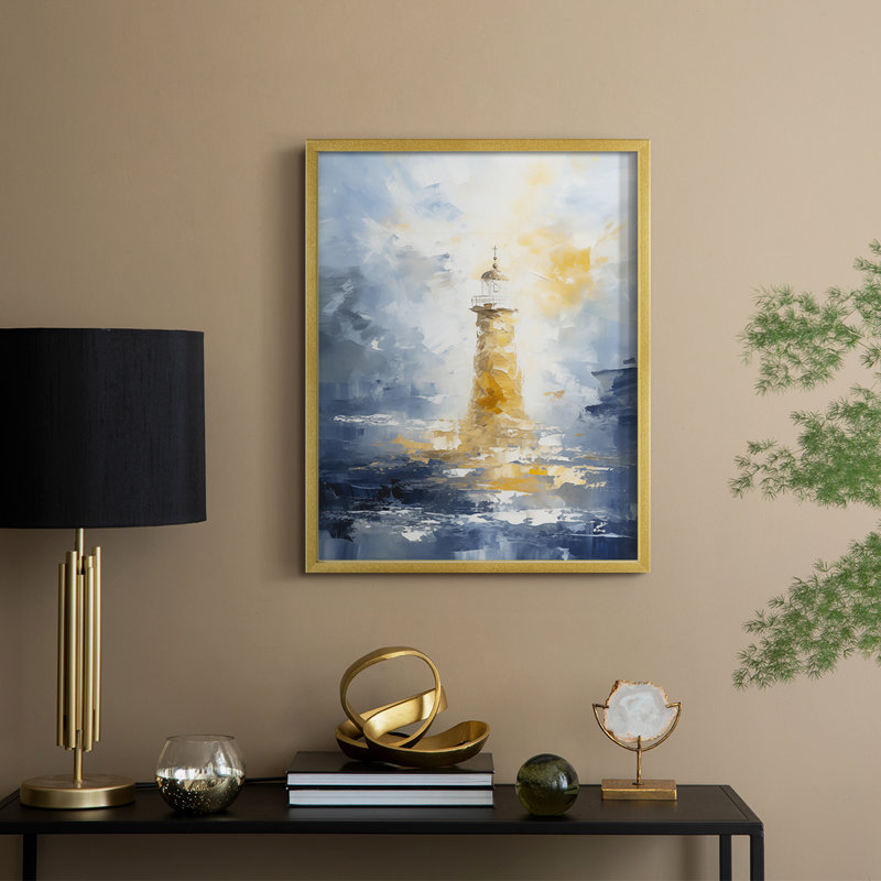 Série NAUTICAL DLIV - Impression encadrée de qualité supérieure - Prêt à être accroché - Aucun clou requis, Noir