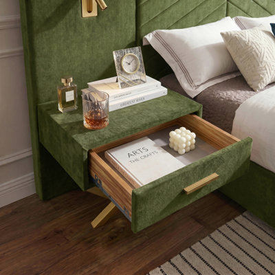 Lit plateforme tapissier Modern