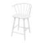 Ensemble de 2 tabourets de comptoir Anna, dossier incurvé, repose-pieds, blanc-130841347-130841349