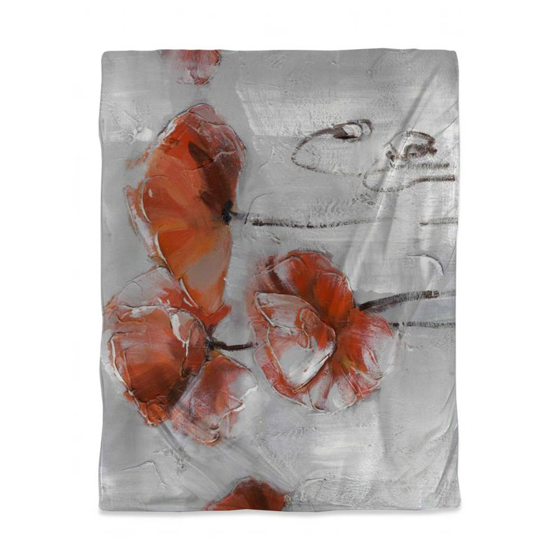 Housse de couette botanique fleurs rouges | Décoration de chambre à coucher, Housse de couette pour lit simple