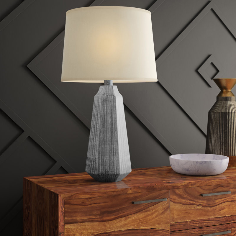 Branigans Ceramic Table Lamp, Gray