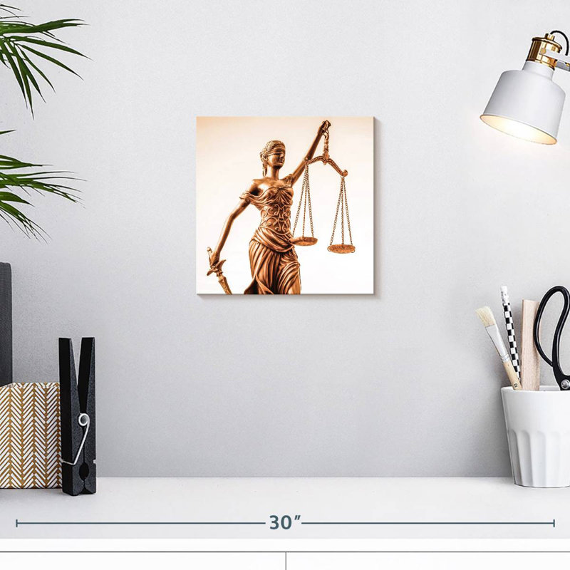 Alcaraz Lady Justice Statuette, 10" H x 10" W