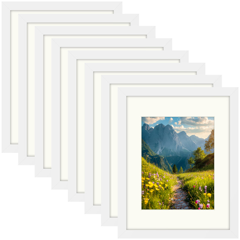 Cadre photo mural blanc moderne