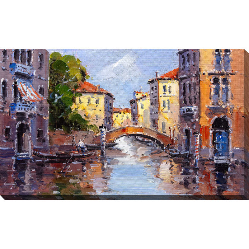 « color canal », reproduction sur toile, H 24 po x l 40 po x P 1,5 po