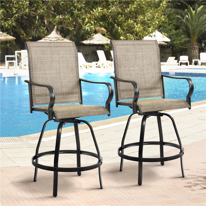 Tabouret de bar 28,7 po Diez, Brun, Brun