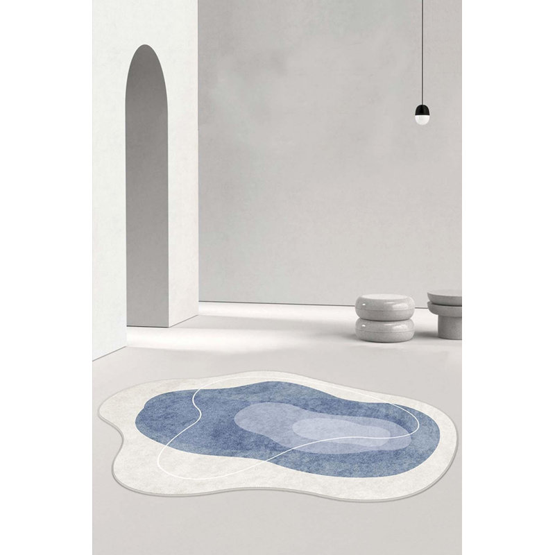 Tapis ovale himanshee avec envers antidérapant, Ovale 6 pi 4 po x 9 pi 10 po