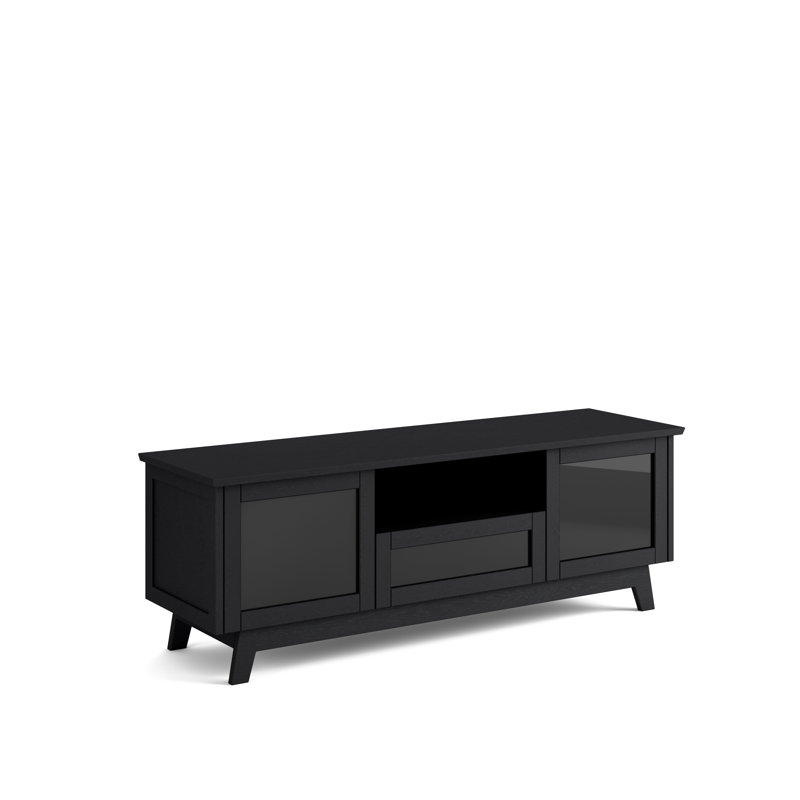 Av Basics Sdav5 Av Cabinet, Black Oak