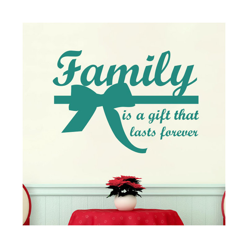 Wall Decal, Medium, Aqua Green