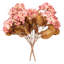 Vickerman 16.5" Artificial Yellow/Brown Hydrangea Bush 2/Bag. Recommended for indoor use.-1918388337