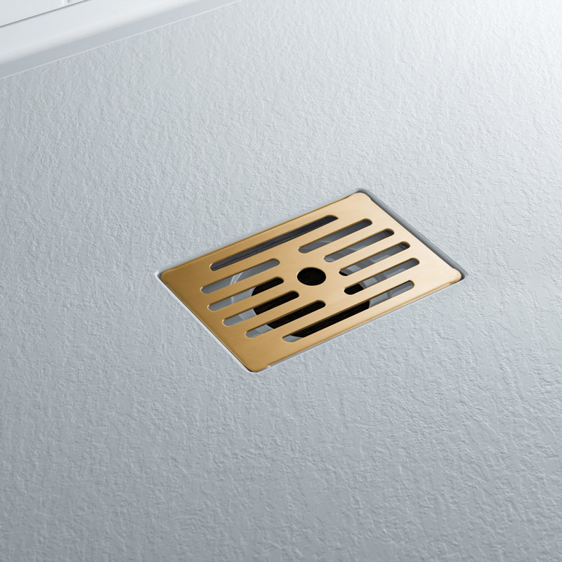Couvercle de drain de douche, Brushed Gold
