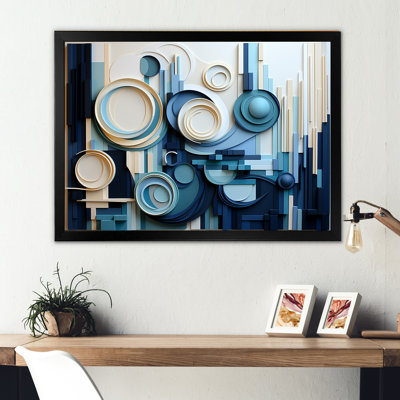 «Blue Behemoths Modern Skycrapers I», reproduction sur toile