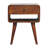 Avora Oak-ish Nightstand With Drawer And Open Slot