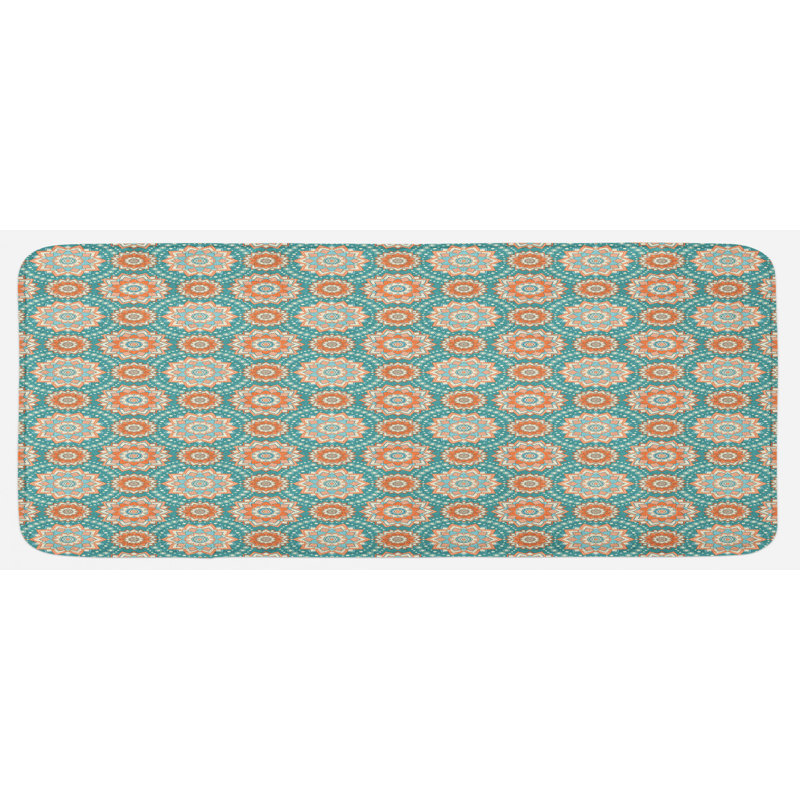 Eclectic Floral Synthetic Kitchen Mat