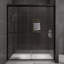 Porte de douche coulissante double demi-cadre avec verre trempé l 56 po x l 60 po x H 72 po-64177872