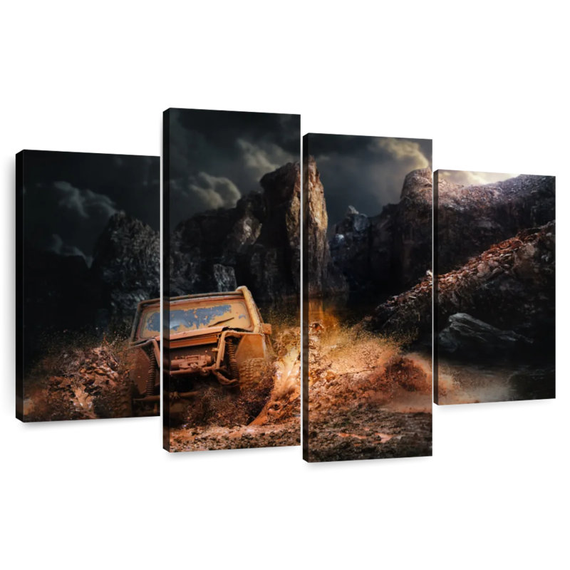 Mehar Muddy Truck, 54" H x 84" W