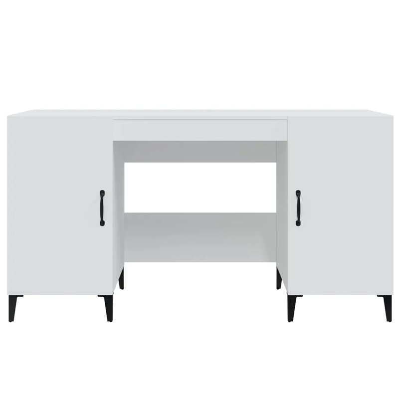 Korhan Computer Desk, White