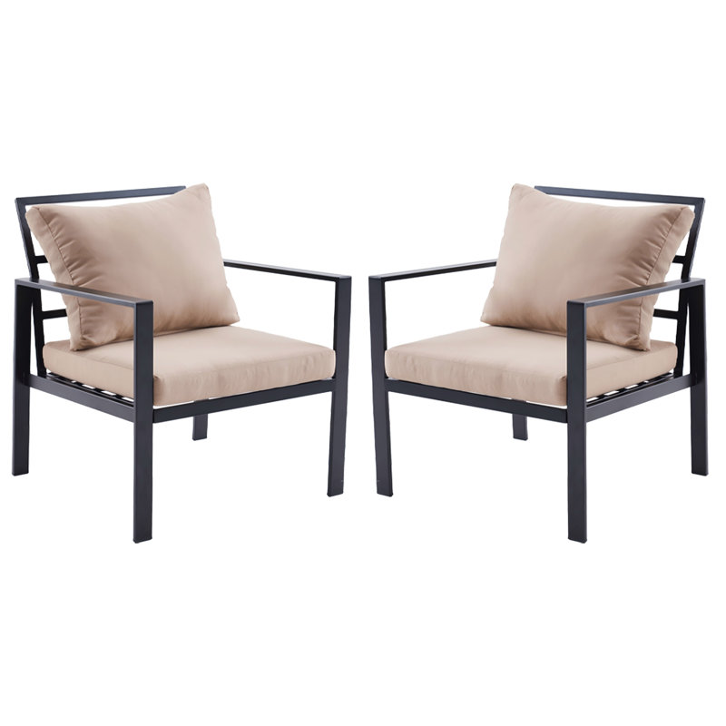 Outdoor Lounge Chair, Beige