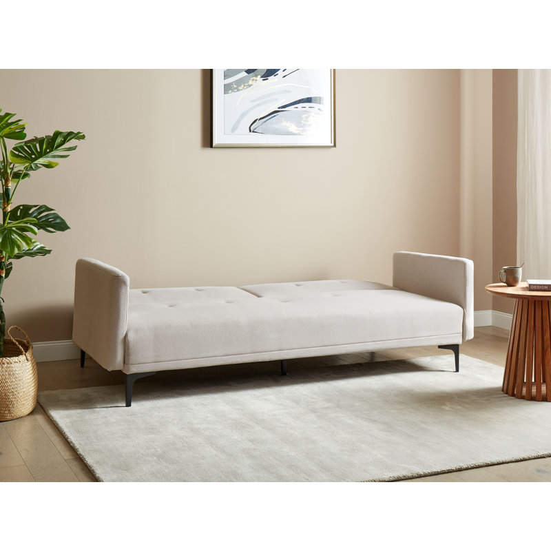 Daynna Full / Double 192cm Upholstered Convertible Sofa, Light Beige