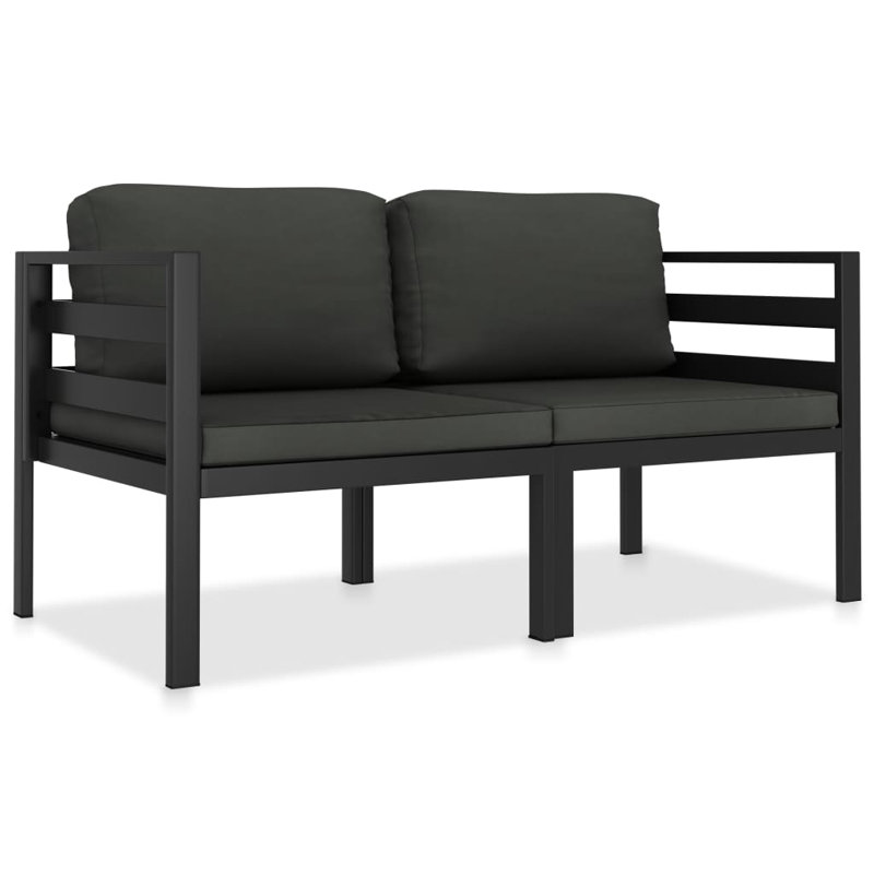  Ensemble de salon de jardin anthracite