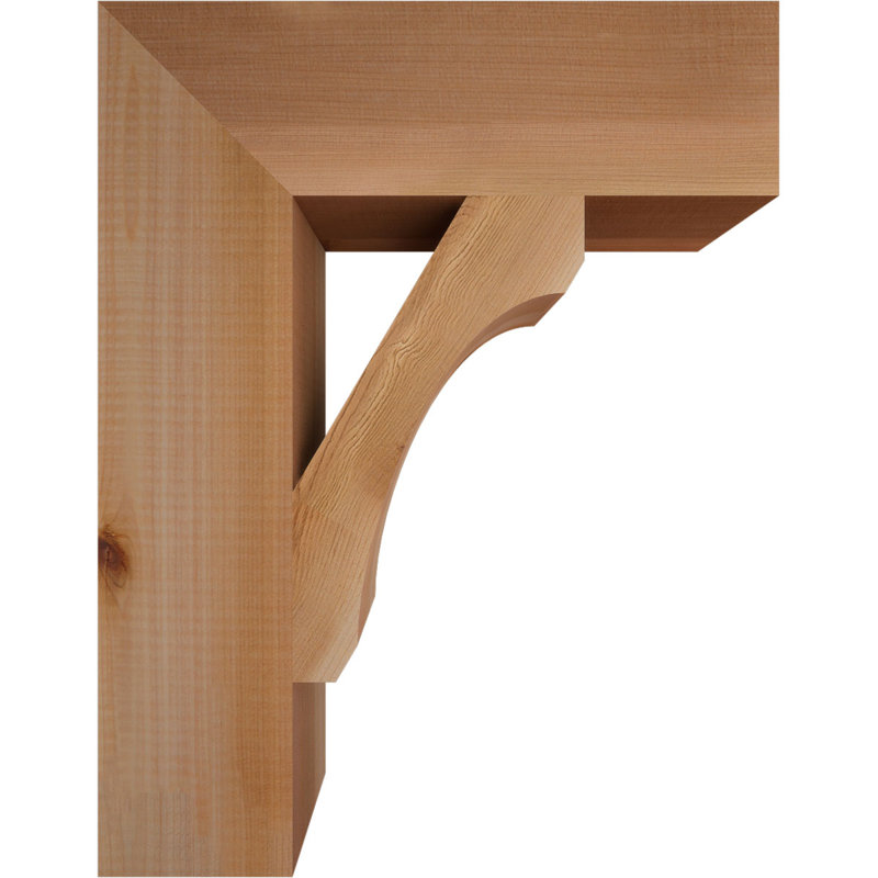 Support en bois rustique Legacy Block, Cèdre rouge, Lisse, H 18 po x l 3,5 po x P 14 po