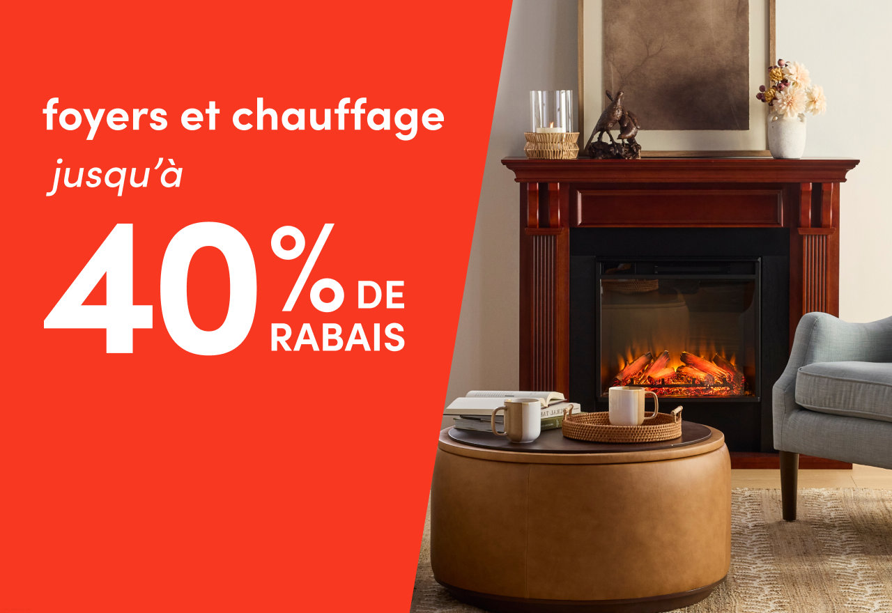foyers et chauffage en solde