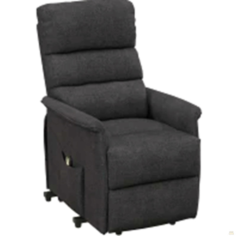 Fauteuil inclinable électrique avec télécommande, noir