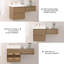 Ensemble de meuble-lavabo mural 48 po avec plateau en pierre reconstituée et armoire de rangement modulaire-334912611