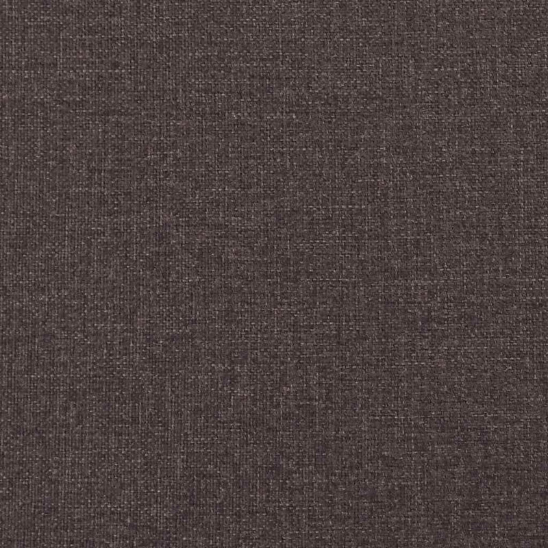 Vidaxl Box Spring Bed with Mattress Fabric, Dark Brown, 80 x 200cm