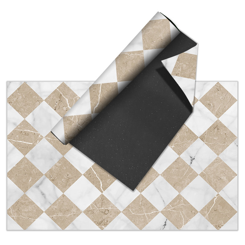 Rewerts Geometric Vinyl Machine Printed Area Rug, Rectangle 160 x 230cm