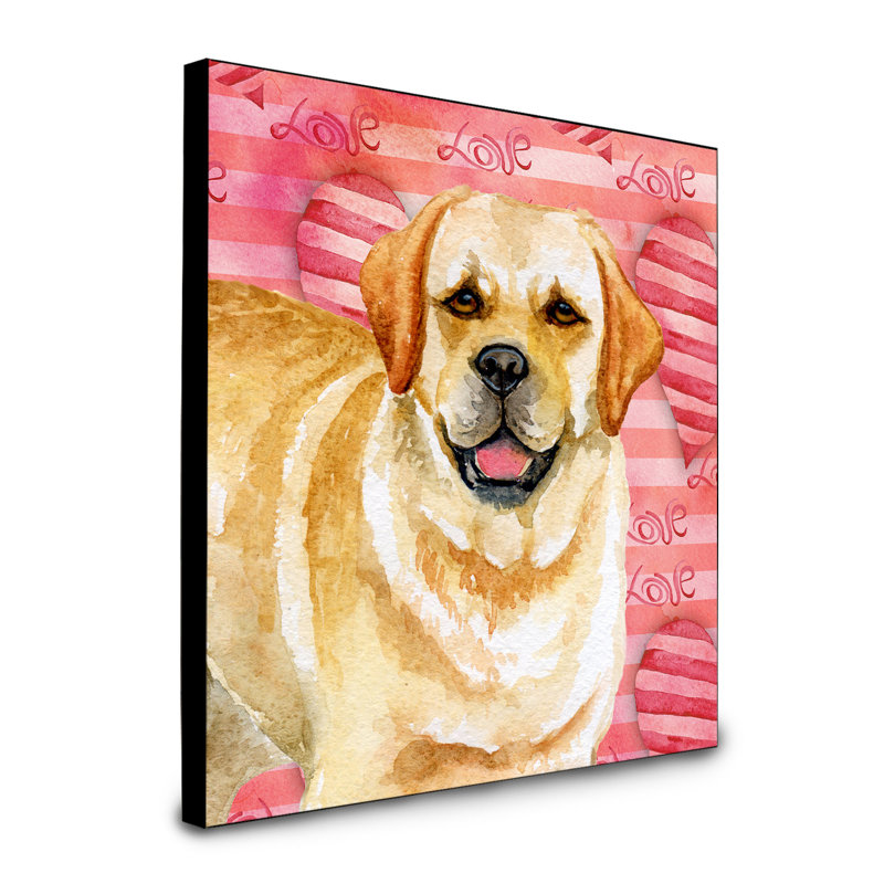 Panneau mural d’art Durflinger, Golden retriever