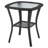 Fruttuo Traditional 2-Person Swivel Patio Conversation Set with Polyester Cushions and Table in Cream and Black-1684529311